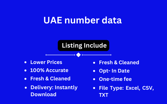 UAE number data